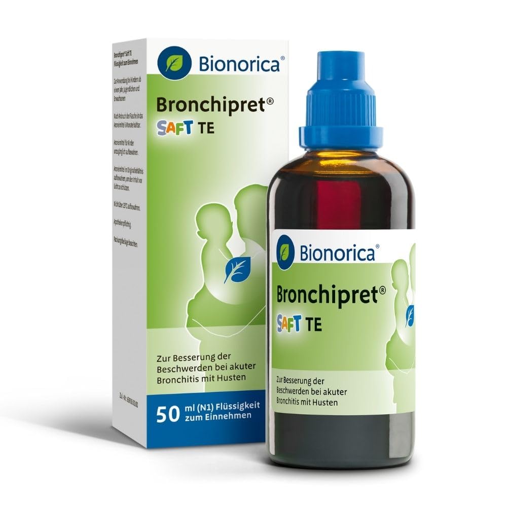 Bronchipret Saft TE für Kinder ab 1 Jahr – pflanzlicher Hustensaft mit 3-Fach-Effekt (Husten, Schleim, Entzündung)