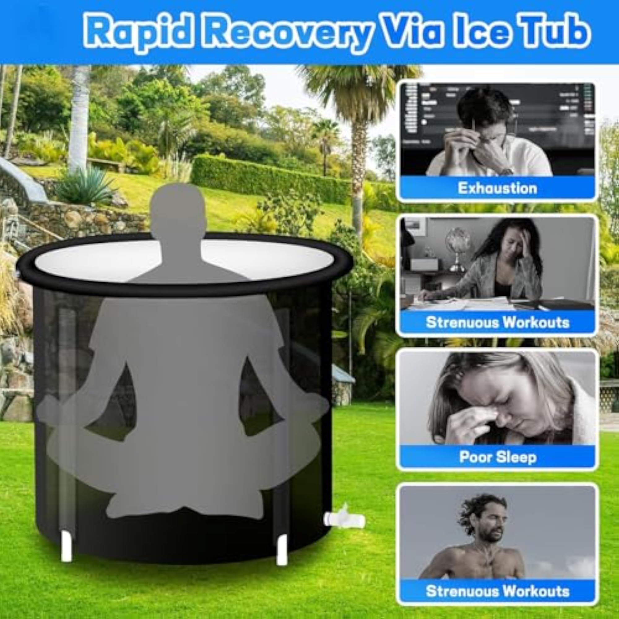 Ice Bath Tub Cold Plunge Water Therapy