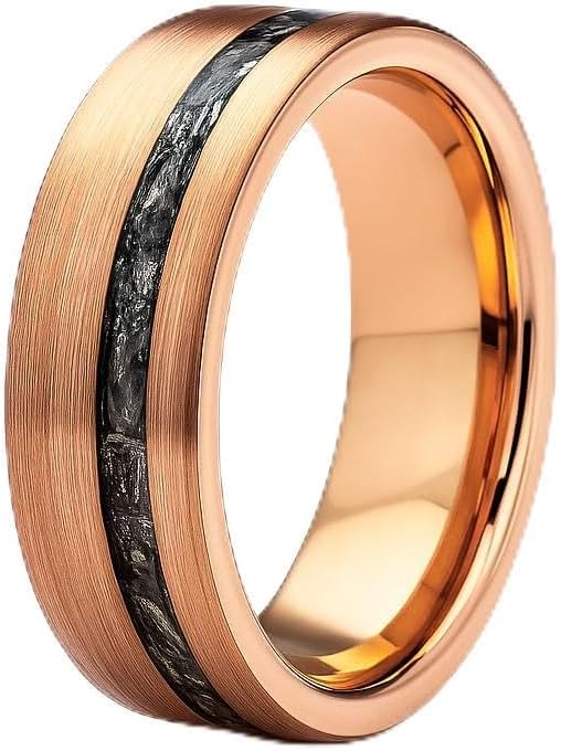 Thorum Men's Meteorite Tungsten Wedding Band