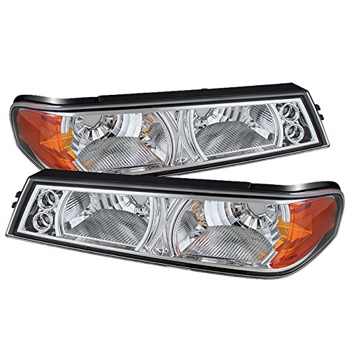 AKKON - For 2004-2012 Chevy Colorado GMC Canyon Pickup Chromer Amber Bumper Corner Singal Light Lamp Assembly