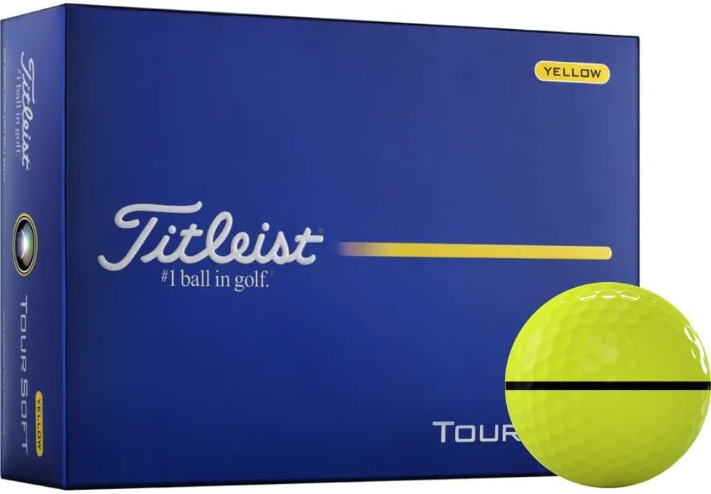 Titleist Tour Soft Yellow AlignXL Golf Balls - 2026 Model