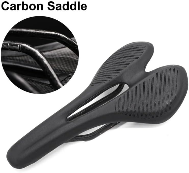 New 139g Carbon Fiber Road MTB Saddle Use 3k T800 Carbon Material Pads Super Light Leather Cushions Ride Bicycles Seat
