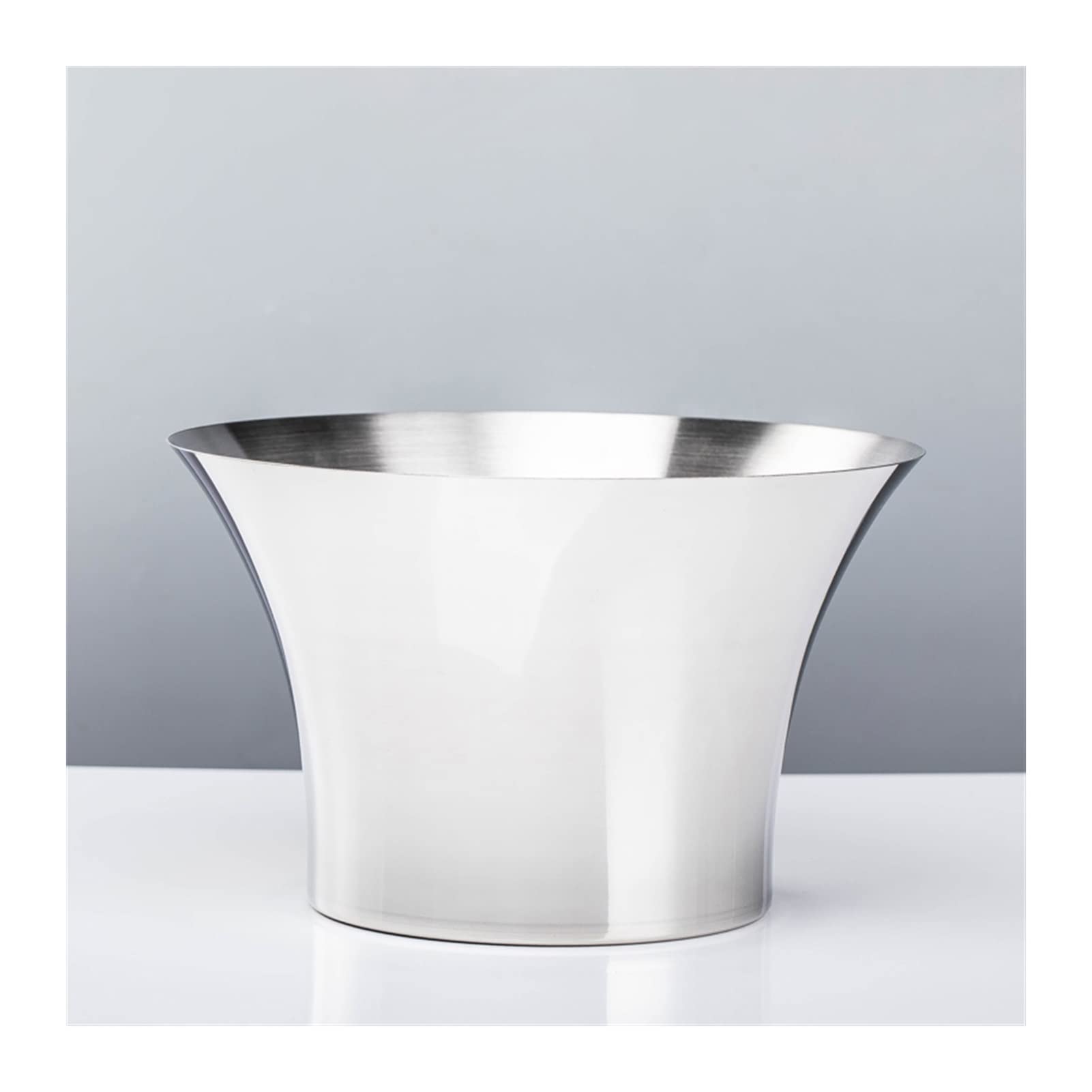 Saturey EIN Eiskübel EIS-Eimer Container Großer Edelstahl Champagner EIS Weinbecken Partei EIS Eimer for Home Bar, Kühlung Bier und Wein Eiskühler Sektkühler Eiswürfelbehälter (Color : A)