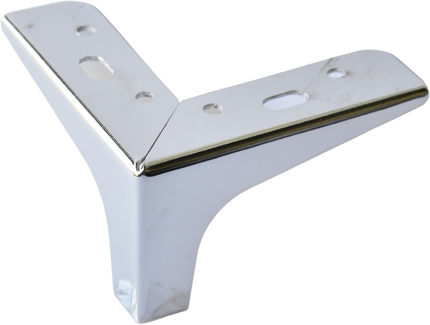 Italian Style Metal Furniture Leg (Chrome) 3.5 Inch, 4 pcs Set