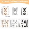 BENECREAT 3 Set 3 Colors Wide Waist Belt Eye Buckl... #1