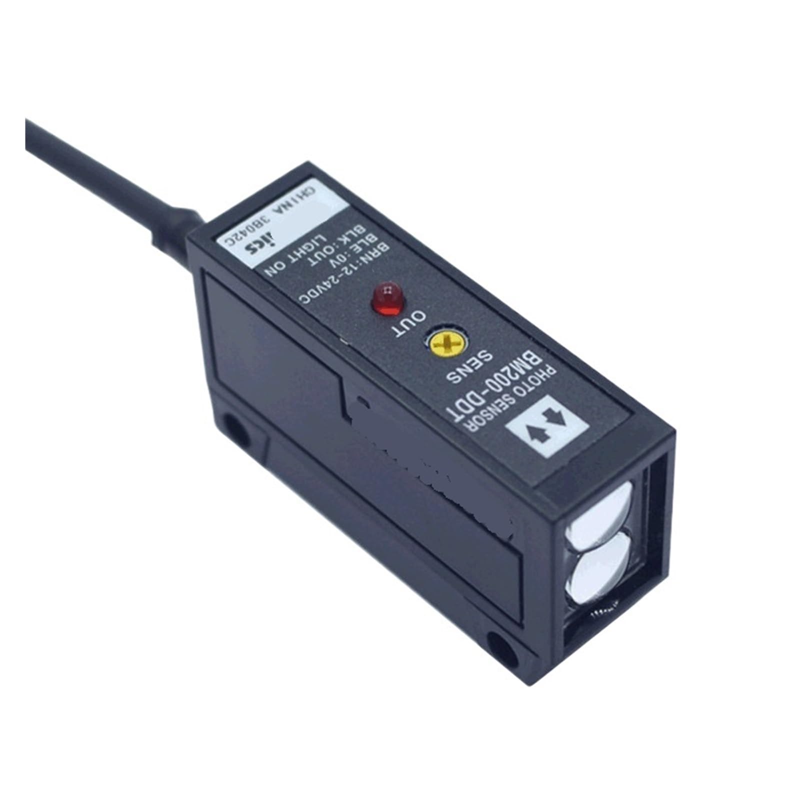 Capteur photoélectrique NPN BM200-DDT à faisceau direct stable 12-24 V CC