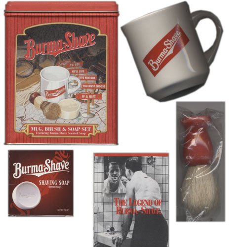 Burma Shave Mug, Brush, and Soap Set Beauty & Personal Care