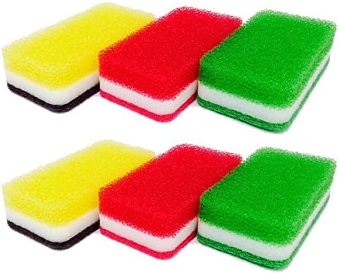 Duskin Kitchen Sponges, Antibacterial Type, Set of 3 Pieces, S x 2 Sets