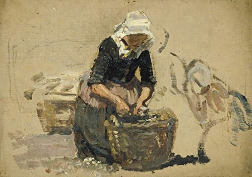 Peinture sur Toile Sir George Clausen Grand Tableau pour Habiller un Mur Vide de Salon
