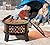 Fire Beauty 26" Steel Fire Pit with Grill & Diamond Mesh Design,360° Airflow Tech for 80% Less Smoke,XL Flames,Heavy-Duty Portable Outdoor Fire Bowl for Camping, Backyard, Beach (22lbs, 4 Handles)