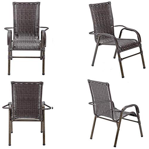 2 Cadeiras e 1 Mesa Alta Com Tampo Bela, Jardim, Fibra Sintetica Pedra Ferro