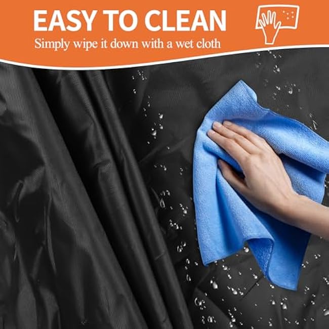 Protective Cover for Home Gym Set with Waterproof Zipper, 600D Oxford Waterproof& Dustproof Cover for Gym Station/Home Excersize Equipment Set- UV Resistant, Dustproof, 67L x 41.3W x 72.8H, Black