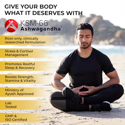Image of The Body Reserve Ashwagandha KSM66-30 Capsules Ashwagandha KSM 66 for men & Women Supports Stress Management & Muscle Recovery