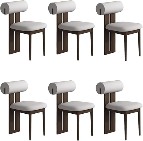 Miniatura 68 de YVYKFZD Juego de sillas de comedor de madera, sillas de cocina tapizadas, silla de comedor sin brazos, silla de sala de estar única, para oficinas,