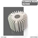 EZPHYSIKX Round | Flower Aluminum Heat Sink | Circular Passive Cooling body for IC, Amplifier, Peltier, Metal LED Driver, MOSFET,Transistor,DIY (PACK OF 4) gallery image