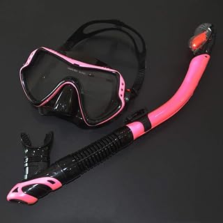 Full Diving Mask Set Snorkeling Mask Adult Diving Mask Equipment Swimming Snorkeling Dry Snorkel Snorkeling Men and Women Diving Mask Diving Goggles