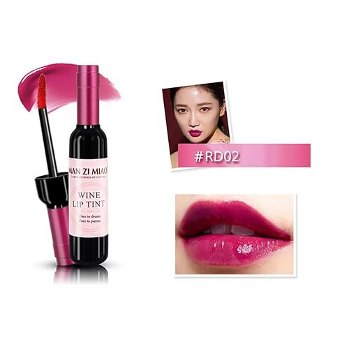 Miniatura 8 de Juego de 6 tintes de labios para botella de vino, original de 24 horas de duración, lápiz labial líquido mate y brillo labial para mujeres, botella