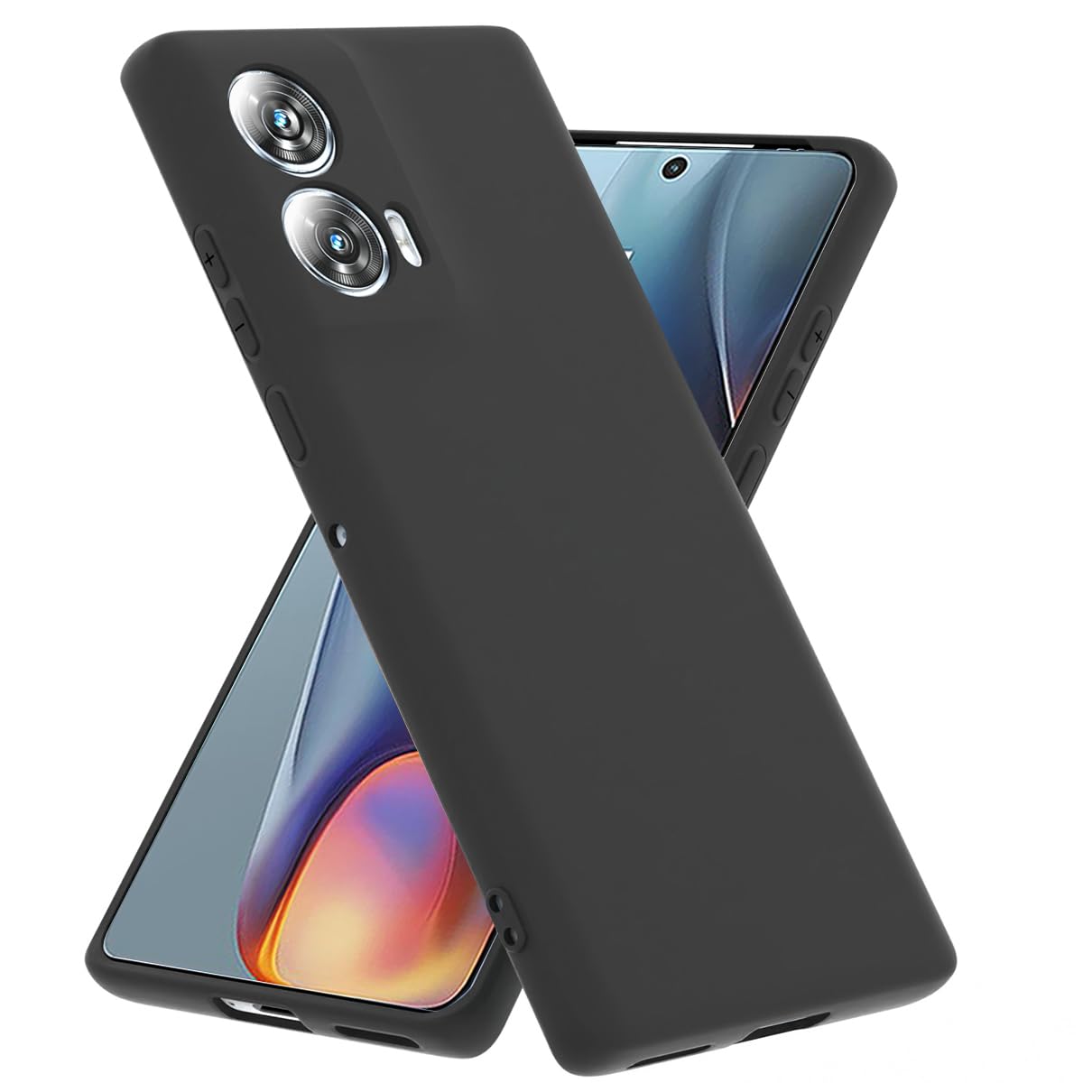 Schutzhülle Für Motorola Edge 50 Fusion 5G – Weiches TPU-Case, Kratzfest, Mit Kameraschutz – Schwarz