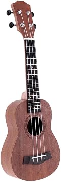 Professional Ukulele, Acoustic 4 String Tenor Ukulele, Mahogany Wood 21 inch