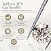 Loose Moissanite Gemstones Round Brilliant Cut | Wholesale Gems for Jewelry Making with VVS1-VS2/D-E-F Color Clarity | Ideal for Pendant, Ring & Stud Earring | Available in 9.5mm size, 3.50-carats DEW