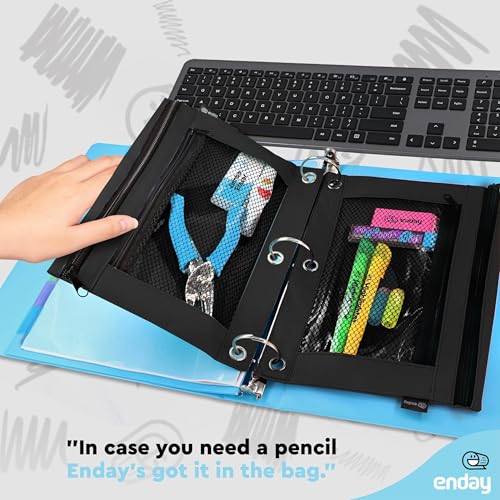 Image of Enday Pencil Pouch (Black - 2 Pack, 2)