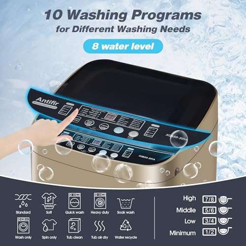 Antifir WASHER031 Portable Washing Machine,15.6 Lbs Full-Automatic Washer And Dryer Combo,Compact Laundry Washing Machine thumb #1