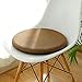 ZXHH Cojines para Silla Cojines de Asiento Redondos Silla Cojín Viscoelástico Redondo Cojín Asiento Almohadilla para Hogar Oficina Decoración Comedor,jardín,balcón (Cremallera+Fondo Antideslizante)