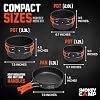10 Pcs Smokey Camp Backpacking Cooking Set with Stove & Adapter - 3 Pots Large Medium Small 1 Large Pan 1 Stove 1 Adpater, Compact Non-Stick Camping Cookware Mess Kit, All in One Hiking Picnic Outdoor #3