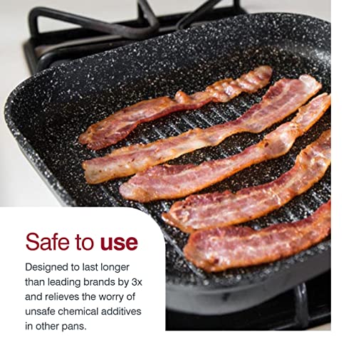 Zyliss Ultimate Nonstick Grill Pan - Ceramic Grill Pan - Non-Stick & Induction Grill Pan - Dishwasher-Safe Cooking Pan - Safe For Use With Metal Utensils - 10 Inches #TOP5