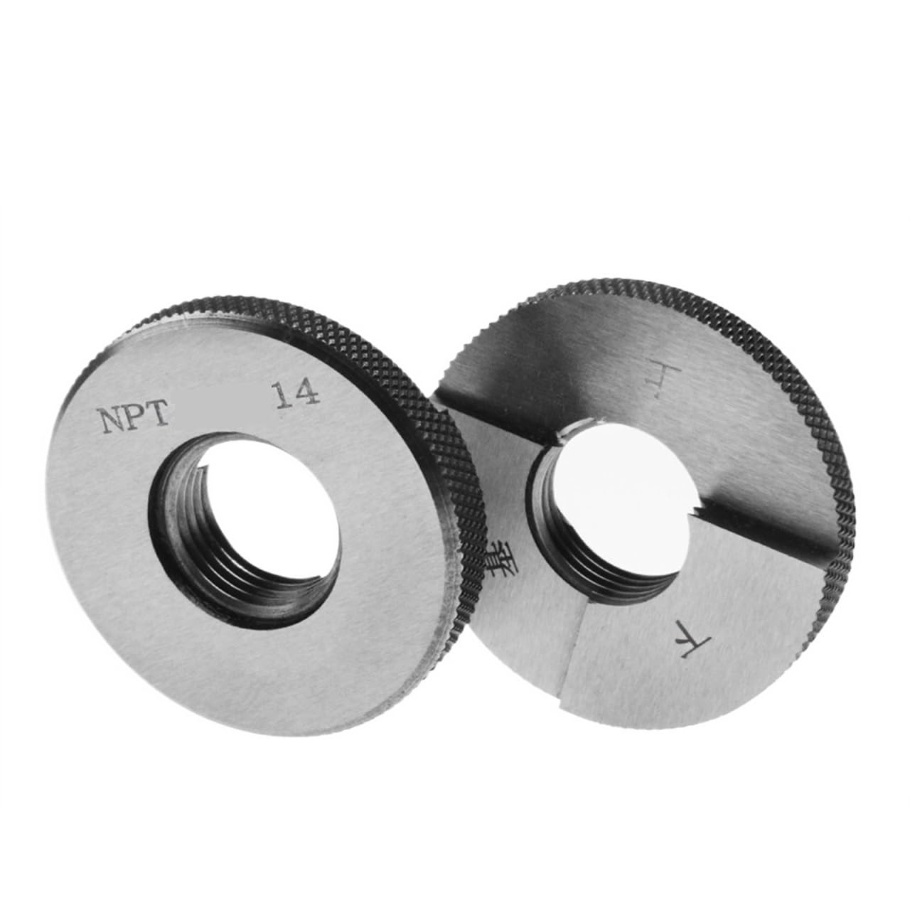 NURII Calibre de Anillo de Rosca NPT de Alta precisión de 1 1/4, Calibre de Anillo de Rosca de Tubo NPT, Calibre de Tornillo Externo de precisión Fino, Herramienta de Prueba de Rosca de Paso