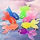 Künstliche Bewegliche Fische 7 Stück Plastik Schwimmende Fische Schwimmende Goldfisch Schwimmende Fisch Weiche Goldfisch Kinder Simulation Fische Für Kinder Spielzeug Badespielzeug,aquarium Dekoration
