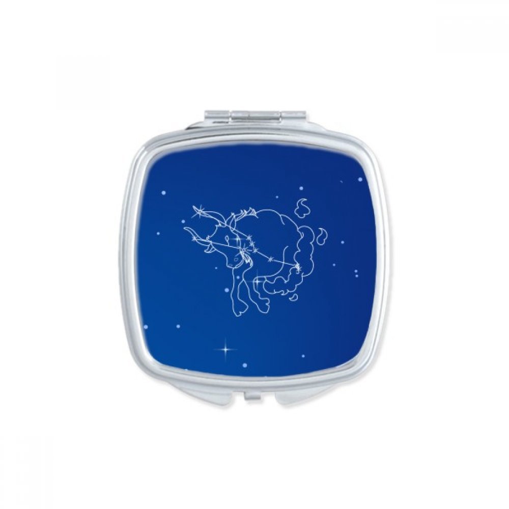 Miroir compact Taureau motif Star Universe, une idée cadeau astro mignonne et portable
