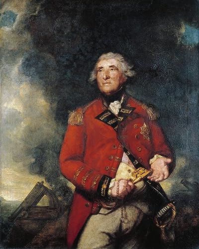 Poster Lord Heathfield de Gibraltar par Joshua Reynolds en impression sur toile salon 60x90cm