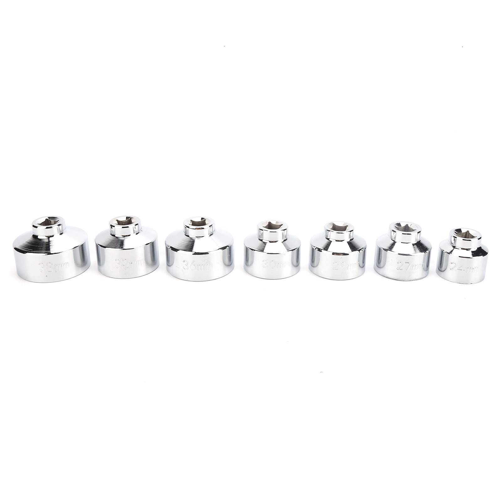Ensemble d'outils de clé à clé à huile universel 7pcs 24 27 29 30 32 36 38 mm de cartouche en papier conception de cartouche en papier