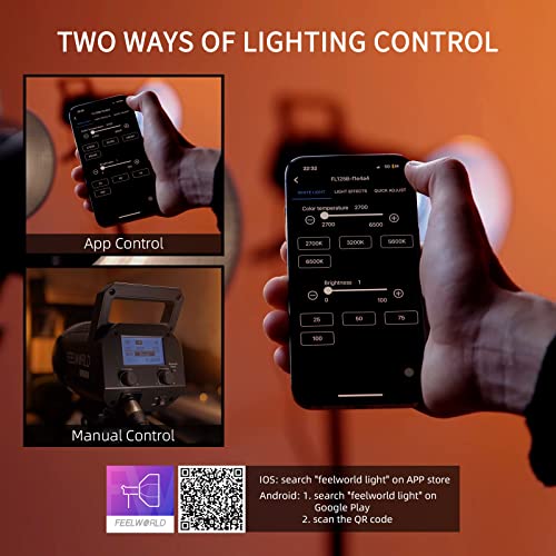 Éclairage vidéo Feelworld FL125B pour vlogger et interview YouTube - 4