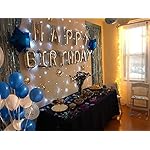 iPartycool 50Pcs Happy Birthday Balloon Decorations, 3D Premium Reusable Aluminum Foil Birthday Banner and Ecofriendly Big Star and Latex Balloons Set for Birthday Party Decorations and Supplies - Image 2
