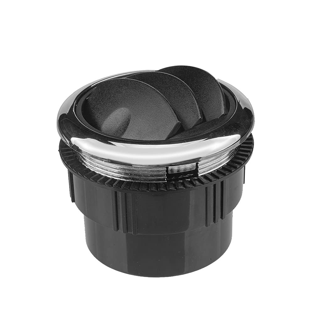 Copertura Presa Aria Rotonda Per Auto/Camper - Nero, Diametro 60mm, Confezione Da 2, In ABS - Foto 5