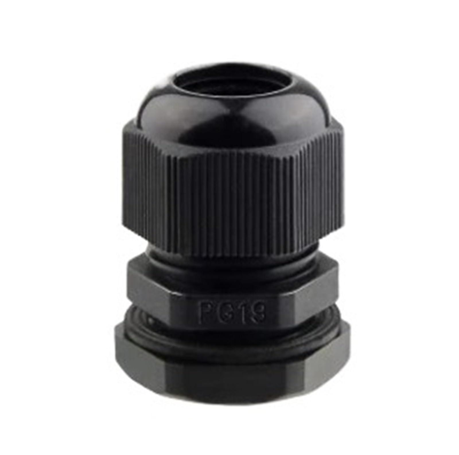 VARNOK Prensaestopas 10 prensaestopas Impermeables M8 M12 M16 M20 M25 M32 M40, Junta de Sellado de plástico Negro IP68, Conector de fijación de Cable Blanco(M63-44 BK 10Pcs)