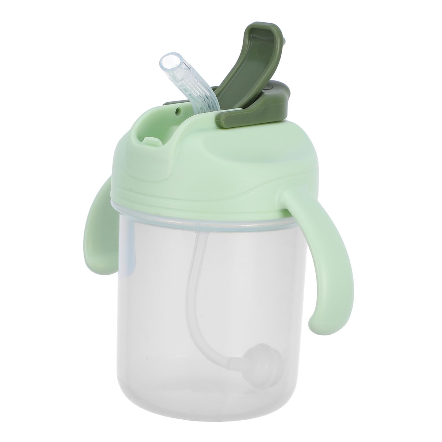 KOMBIUDA Adult Cup Convalescent Feeding Cup Spill-proof Straw Lid Bedridden Elderly Drinking