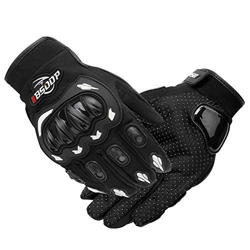 Sangmei Luvas de motocicleta masculinas tela sensível ao toque de dedo completo motocicleta motocicl