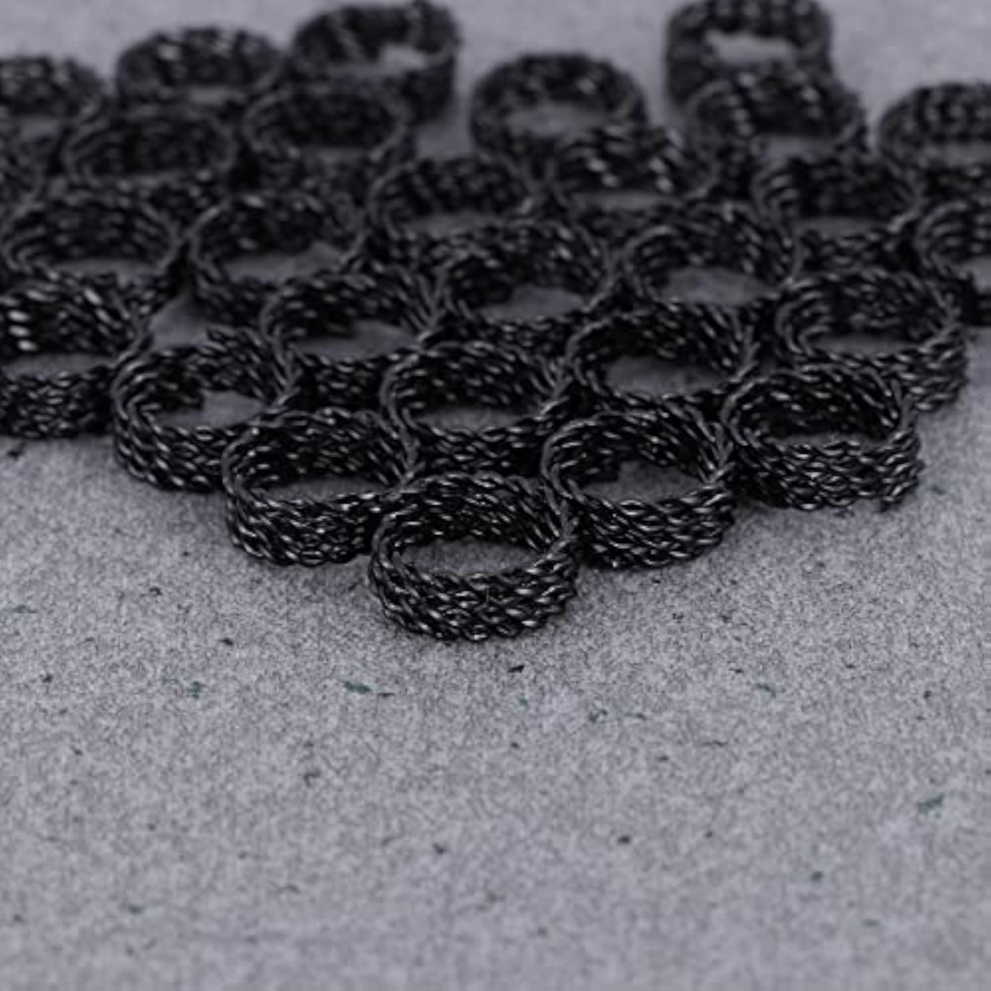 30PCS Wig Accessories Hair Extensions Crimp Rings, Black