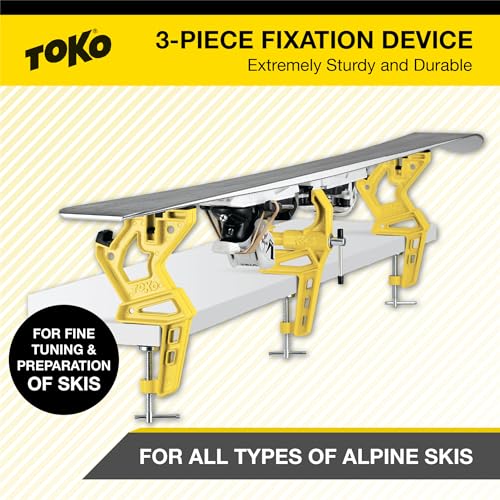image for TOKO Ski Vise Race – Professional 3-Piece Ski Tuning Vise for Secure