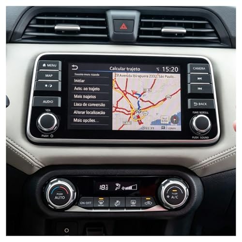 Film protection navigation Nissan Versa verre trempé écran LCD voiture protection autocollant