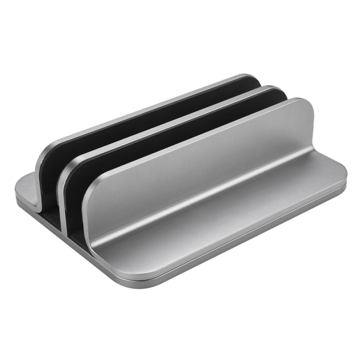 Angoily Soporte Vertical Doble para Portátil Base para Tableta Aluminio Soporte para Escritorio para Oficina o Estudio Excelente y Ventilación