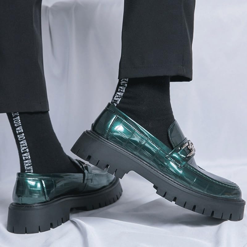 Men's Loafers Slip-On Shoes with Non-Slip Sole Leather Casual Sneakers for Mens for Business Dinners2