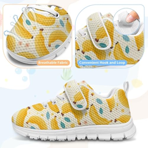 Kids Shoes Hook and Loops Running Athletic Shoes Slip On Non-Slip Shoes for Litter Kids Lightweight School Sport Sneaker for Boys Girls US 11-154