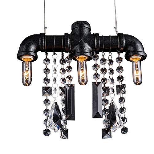 Lustre en cristal pour bar et café - Suspension luminaire design