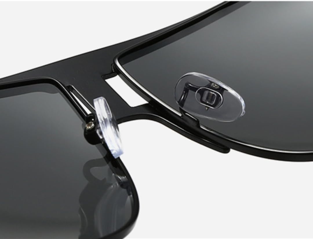 [HCHES] ビッグフレーム偏光サングラス メンズ レディース ファッション クラシック ヴィンテージ アウトドア スポーツ UV