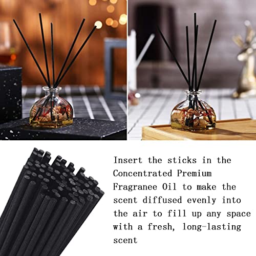 100 palitos difusores de aromaterapia negros de 7 pulgadas miniatura 3