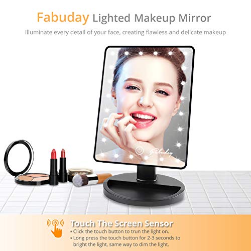 Espelho Makeup Led Touch Screen Para Maquiagem 180º